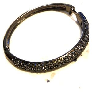 Beautiful black bracelet with decorative studs